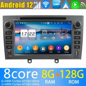 7" Android 13.0 Lecteur DVD GPS Radio Stéréo Navigation pour Peugeot 308 (2008-2013)-1