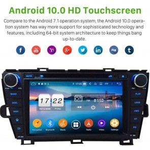 8" Android 10.0 Lecteur DVD GPS Radio Stéréo Navigation pour Toyota Prius (2009-2015)-1