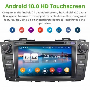 8" Android 10.0 Lecteur DVD GPS Radio Stéréo Navigation pour Mazda 5 (2009-2015)-1
