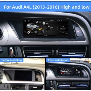 Audi A4 B8 Android 14.0 Autoradio DVD GPS avec 8Go+128Go Commande au Volant DAB WiFi 4G CarPlay Android Auto - 8,8