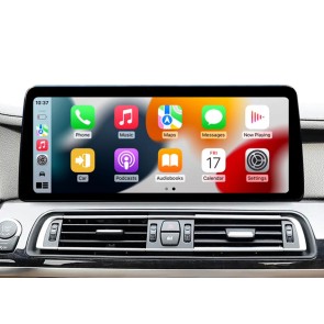 BMW Série 7 F01 F02 Android 14.0 Autoradio DVD GPS avec 8-Core 8Go+128Go Écran Tactile Commande au Volant DAB AUX USB WiFi 4G LTE CarPlay Android Auto - 12,3