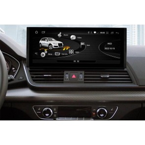 Audi Q5 Android 14.0 Autoradio DVD GPS avec 8Go+128Go Commande au Volant DAB WiFi 4G CarPlay Android Auto - 12,3