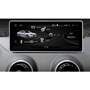 Audi A3 Android 14.0 Autoradio DVD GPS avec 8Go+128Go Commande au Volant DAB WiFi 4G CarPlay Android Auto - 10,25