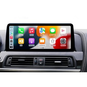 BMW Série 6 F12/F13/F06 Android 14.0 Autoradio DVD GPS avec 8-Core 8Go+128Go Écran Tactile Commande au Volant DAB AUX USB WiFi 4G LTE CarPlay Android Auto - 12,3