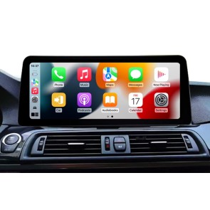 BMW Série 5 F10 Android 14.0 Autoradio DVD GPS avec 8-Core 8Go+128Go Écran Tactile Commande au Volant DAB AUX USB WiFi 4G LTE CarPlay Android Auto - 12,3