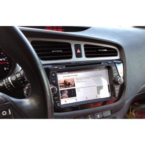 Kia Ceed Android 14.0 Autoradio DVD GPS avec 8G+256G Bluetooth DAB USB DSP 4G WiFi Caméra 360° CarPlay Android Auto - 8