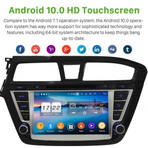 8" Android 10.0 Lecteur DVD GPS Radio Stéréo Navigation pour Hyundai i20 (2014-2017)-1