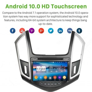 8" Android 10.0 Lecteur DVD GPS Radio Stéréo Navigation pour Chevrolet Cruze (2013-2015)-1