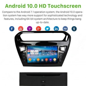 8" Android 10.0 Lecteur DVD GPS Radio Stéréo Navigation pour Peugeot 301 (De 2012)-1