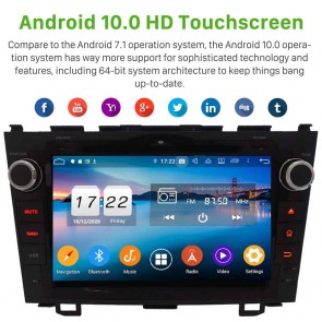 8" Android 10.0 Lecteur DVD GPS Radio Stéréo Navigation pour Honda CR-V III (2006-2011)-1