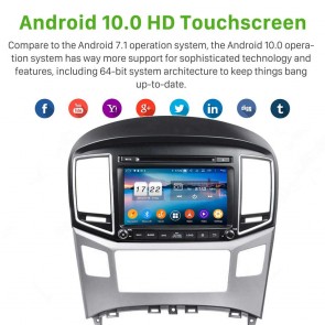 8" Android 10.0 Lecteur DVD GPS Radio Stéréo Navigation pour Hyundai H1 (2016-2019)-1