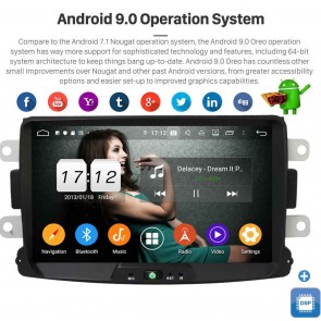 8" Android 9.0 Lecteur DVD GPS Radio Stéréo Navigation pour Renault Duster (De 2009)-1
