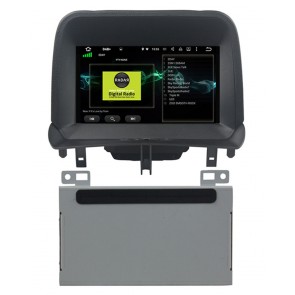 Ford Tourneo Courier Android 10.0 Autoradio DVD GPS avec 8-Core 4Go+64Go Bluetooth Parrot Telecommande au Volant Micro DSP CD SD USB DAB 4G LTE WiFi TV MirrorLink CarPlay - 8