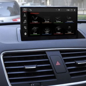 Audi Q3 Android 13 Autoradio DVD GPS Navigation avec 8Go+128Go Bluetooth Telecommande au Volant DAB DSP WiFi 4G CarPlay sans Fil - 8