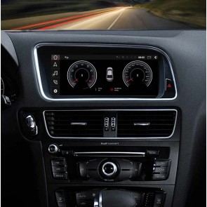 Audi Q5 Android 10 Autoradio DVD GPS Navigation avec Octa-Core 8Go+128Go Écran Tactile Bluetooth Telecommande au Volant DAB RDS SD USB DSP WiFi 4G LTE CarPlay sans Fil - 8,8