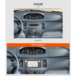 Fiat Idea Android 8.1 Autoradio DVD GPS avec Ecran tactile Commande au volant et Kit mains libres Bluetooth Micro DAB+ CD SD USB 3G Wifi TV MirrorLink OBD2 Carplay - Android 8.1 Autoradio Lecteur DVD GPS Compatible pour Fiat Idea (2003-2007)