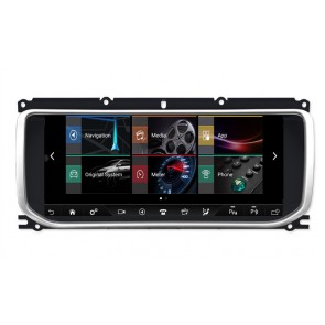 Range Rover Evoque Android 10 Autoradio DVD GPS avec 8-Core 8Go+64Go Écran Tactile HD Commande au Volant Micro DAB SD USB DSP WiFi 4G LTE CarPlay - 10,25