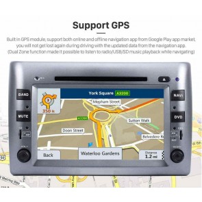 Fiat Stilo Android 10.0 Autoradio DVD GPS Navigation avec Octa-Core 4Go+64Go Écran Tactile Bluetooth Telecommande au Volant DAB CD SD USB AUX WiFi TV OBD2 CarPlay - 8