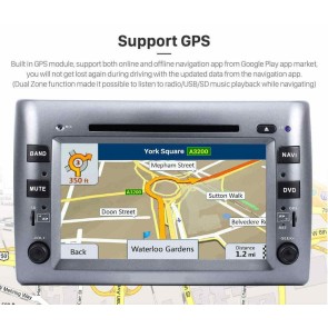 Fiat Stilo Android 13.0 Autoradio DVD GPS Navigation avec 4Go+64Go Bluetooth Telecommande au Volant DAB USB WiFi OBD2 CarPlay - 8