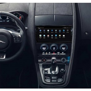 Jaguar F-Type Android 10 Autoradio DVD GPS avec 8-Core 8Go+64Go Écran Tactile HD Commande au Volant Micro DAB SD USB DSP WiFi 4G LTE CarPlay - 10,25