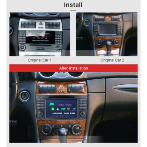 Mercedes CLK W209 Android 13.0 Autoradio DVD GPS Navigation avec Écran Tactile Bluetooth Telecommande au Volant DAB SD USB WiFi OBD2 CarPlay - 7