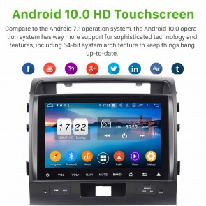 9" Android 10.0 Lecteur DVD GPS Radio Stéréo Navigation pour Toyota Land Cruiser 200 (2007-2015)-1