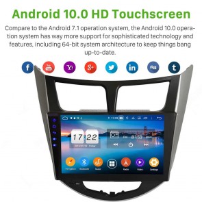 9" Android 10.0 Lecteur DVD GPS Radio Stéréo Navigation pour Hyundai Accent (2011-2017)-1