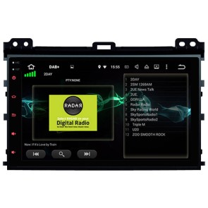 Toyota Land Cruiser Prado J120 Android 13.0 Autoradio DVD GPS avec 8Go+128Go Bluetooth Telecommande au Volant DSP USB DAB 4G WiFi CarPlay - 9