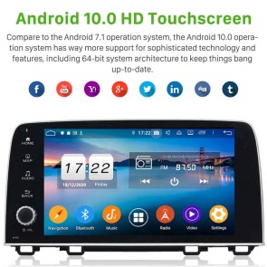 9" Android 10.0 Lecteur DVD GPS Radio Stéréo Navigation pour Honda CR-V (2017-2020)-1