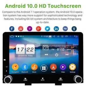 9" Android 10.0 Lecteur DVD GPS Radio Stéréo Navigation pour Kia Rio (2017-2020)-1