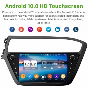 9" Android 10.0 Lecteur DVD GPS Radio Stéréo Navigation pour Hyundai i20 (2018-2020)-1