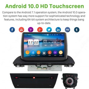 9" Android 10.0 Lecteur DVD GPS Radio Stéréo Navigation pour Mazda 3 (2013-2018)-1