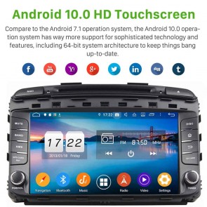 9" Android 10.0 Lecteur DVD GPS Radio Stéréo Navigation pour Kia Sorento (2015-2019)-1