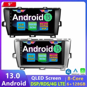 9" Android 13 Autoradio Lecteur DVD GPS Compatible pour Toyota Prius (2009-2015)-1
