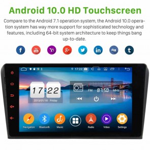 9" Android 10.0 Lecteur DVD GPS Radio Stéréo Navigation pour Mazda 3 (2003-2009)-1