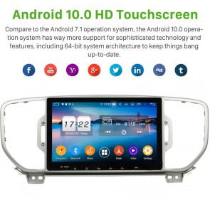 Kia Sportage Android 10.0 Autoradio DVD GPS avec 8-Core 4Go+64Go Bluetooth Parrot Telecommande au Volant Micro DSP CD SD USB DAB 4G LTE WiFi TV MirrorLink OBD2 CarPlay - 9