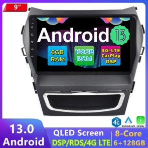 9" Android 13 Autoradio Lecteur DVD GPS Compatible pour Hyundai Santa Fe (De 2013)-1