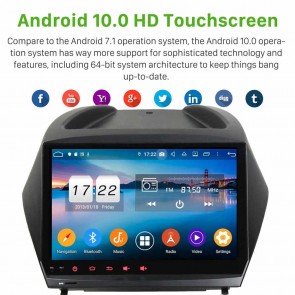 9" Android 10.0 Lecteur DVD GPS Radio Stéréo Navigation pour Hyundai Tucson (2009-2015)-1