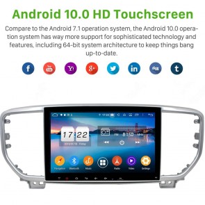 9" Android 10.0 Lecteur DVD GPS Radio Stéréo Navigation pour Kia Sportage (De 2016)-1