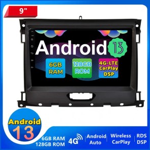 9" Android 13 Autoradio Lecteur DVD GPS Compatible pour Ford Ranger (2015-2020)-1