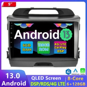 9" Android 13 Autoradio Lecteur DVD GPS Compatible pour Kia Sportage (2010-2016)-1