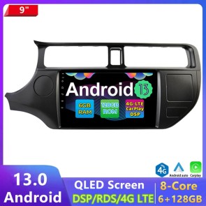 9" Android 13 Autoradio Lecteur DVD GPS Compatible pour Kia Rio (2011-2014)-1