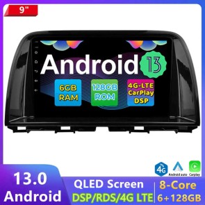 9" Android 13 Autoradio Lecteur DVD GPS Compatible pour Mazda CX-5 (Ab 2012)-1