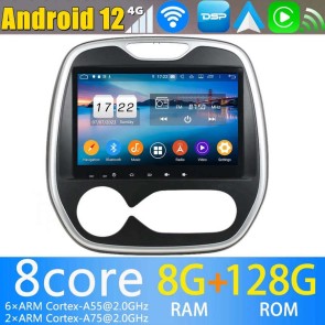 9" Android 13.0 Lecteur DVD GPS Radio Stéréo Navigation pour Renault Captur (Climatisation automatique) (De 2013)-1