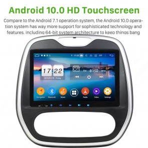 9" Android 10.0 Lecteur DVD GPS Radio Stéréo Navigation pour Renault Captur (2013-2019)-1