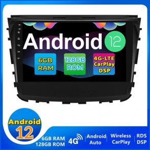 9" Android 13 Autoradio Lecteur DVD GPS Compatible pour SsangYong Rexton (De 2017)-1