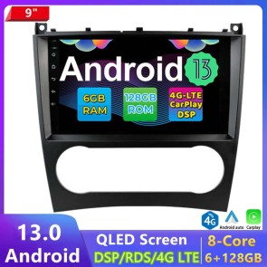 9" Android 13 Autoradio Lecteur DVD GPS Compatible pour Mercedes CLK W209 (De 2005)-1