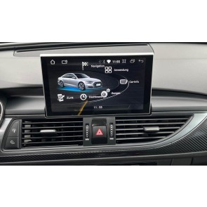 Audi A6 Android 12 Autoradio Multimédia GPS avec 8-Core 8Go+128Go Écran Tactile Bluetooth Main Libre Micro DAB USB SWC WiFi 4G LTE CarPlay Android Auto - 9