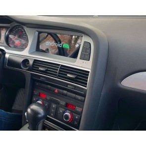 Audi A6 Android 12 Autoradio Multimédia GPS avec 8-Core 8Go+128Go Écran Tactile Bluetooth Main Libre DAB DSP USB SWC WiFi 4G LTE CarPlay Android Auto - 8,8