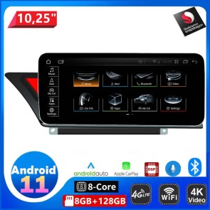 Audi S4 B8 Android 11 Autoradio Multimédia GPS avec 8-Core 8Go+128Go Écran Tactile Bluetooth Main Libre Micro DAB SWC WiFi 4G LTE CarPlay Android Auto - 12,5